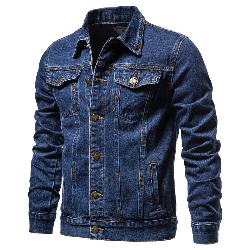 Men's Denim Jacket Style Oversized Front Coat