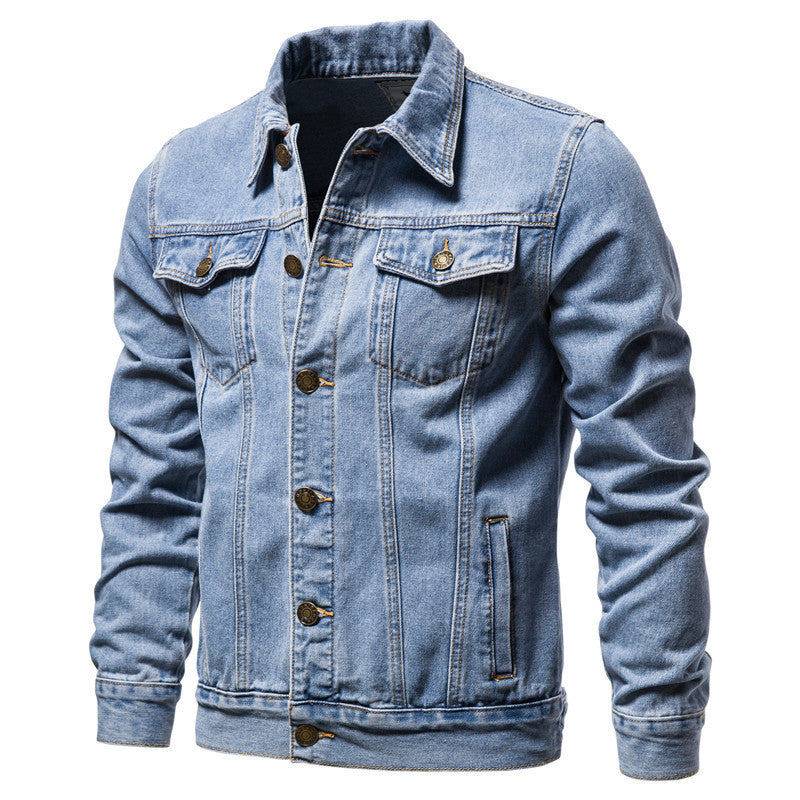 Men's Denim Jacket Style Oversized Front Coat