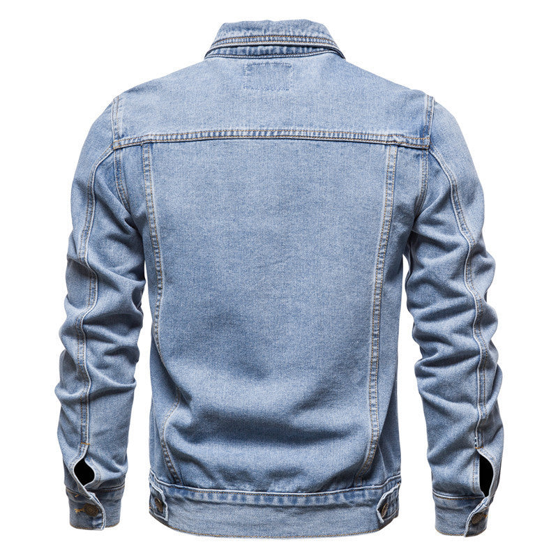 Men's Denim Jacket Style Oversized Front Coat