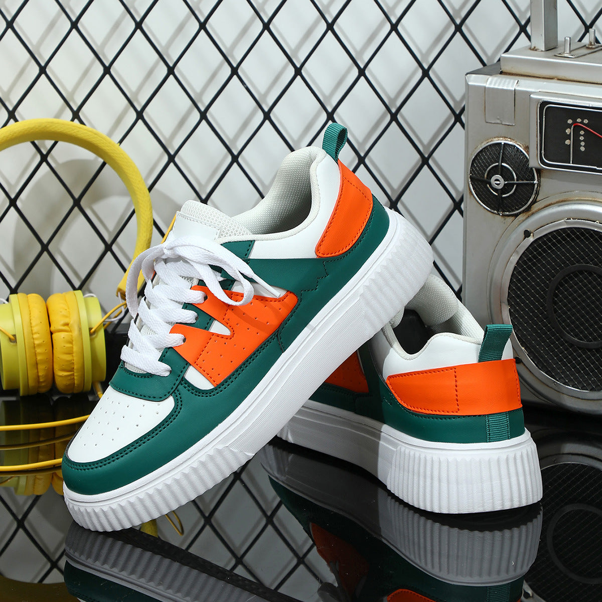 Couple style sneakers, breathable, comfortable, casual, sports single shoes